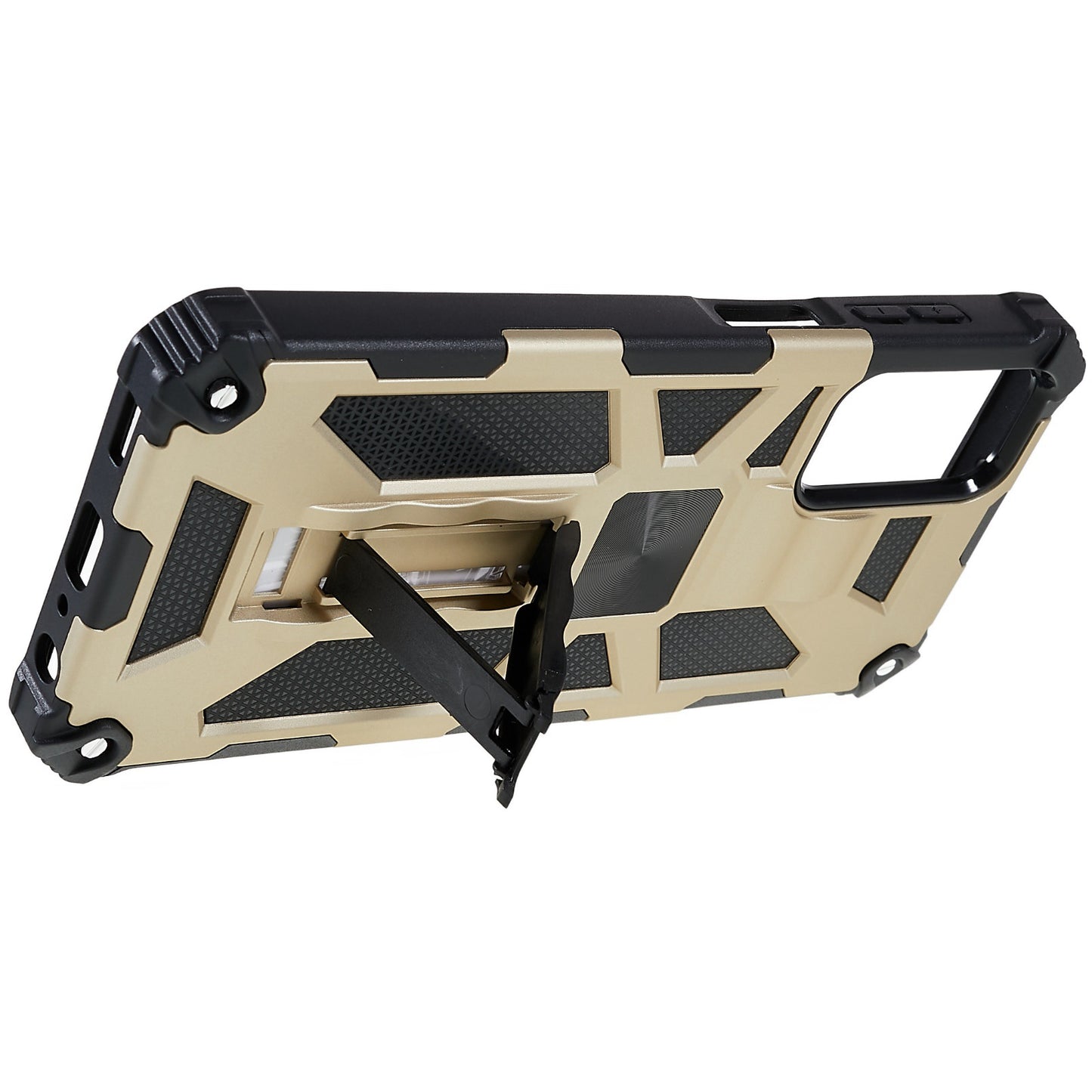 For Samsung Galaxy M23 5G / F23 5G / M13 4G Anti-wear Anti-shock PC and TPU Combo Armor Phone Case Kickstand Hybrid Protective Shell