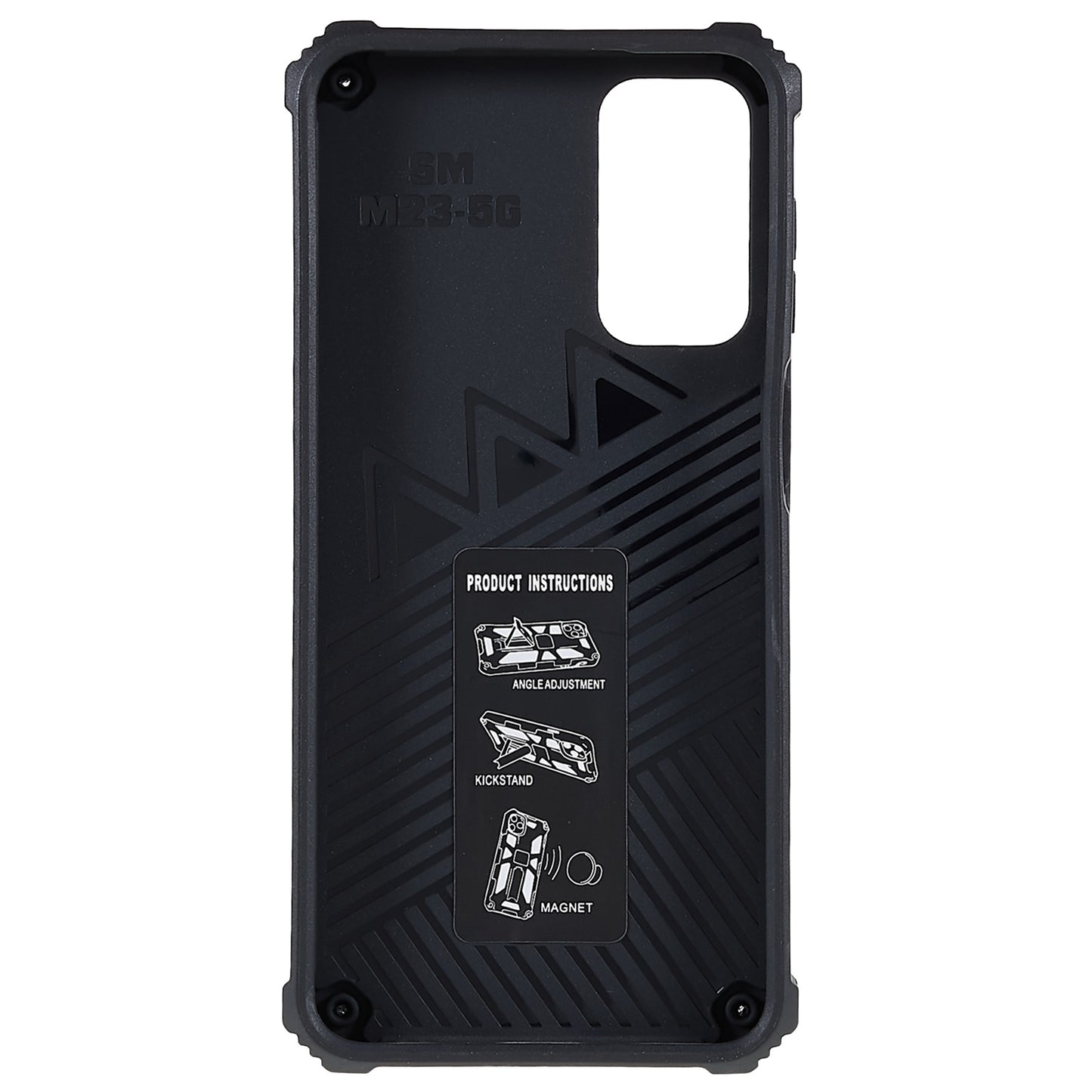 For Samsung Galaxy M23 5G / F23 5G / M13 4G Anti-wear Anti-shock PC and TPU Combo Armor Phone Case Kickstand Hybrid Protective Shell