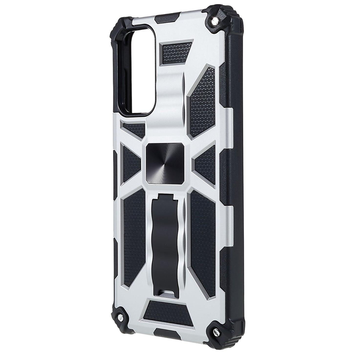For Samsung Galaxy M23 5G / F23 5G / M13 4G Anti-wear Anti-shock PC and TPU Combo Armor Phone Case Kickstand Hybrid Protective Shell