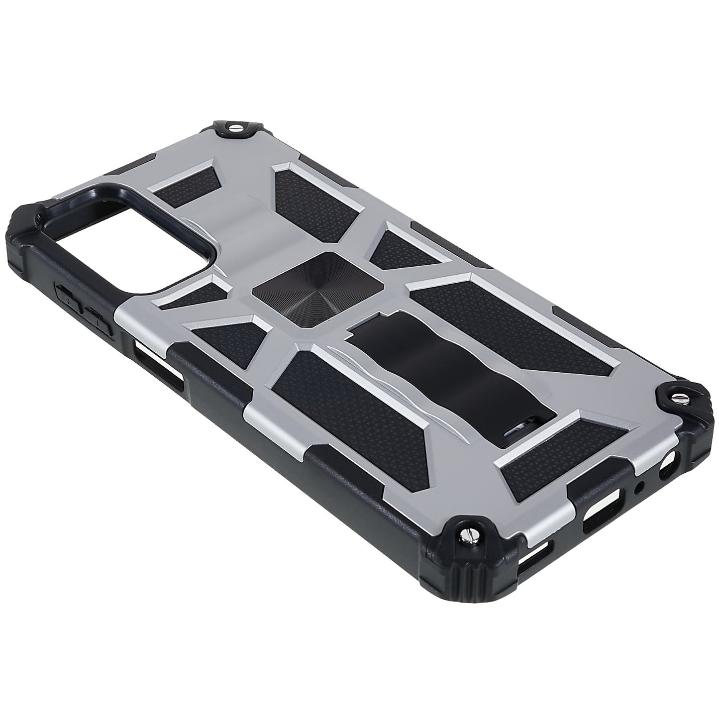 For Samsung Galaxy M23 5G / F23 5G / M13 4G Anti-wear Anti-shock PC and TPU Combo Armor Phone Case Kickstand Hybrid Protective Shell