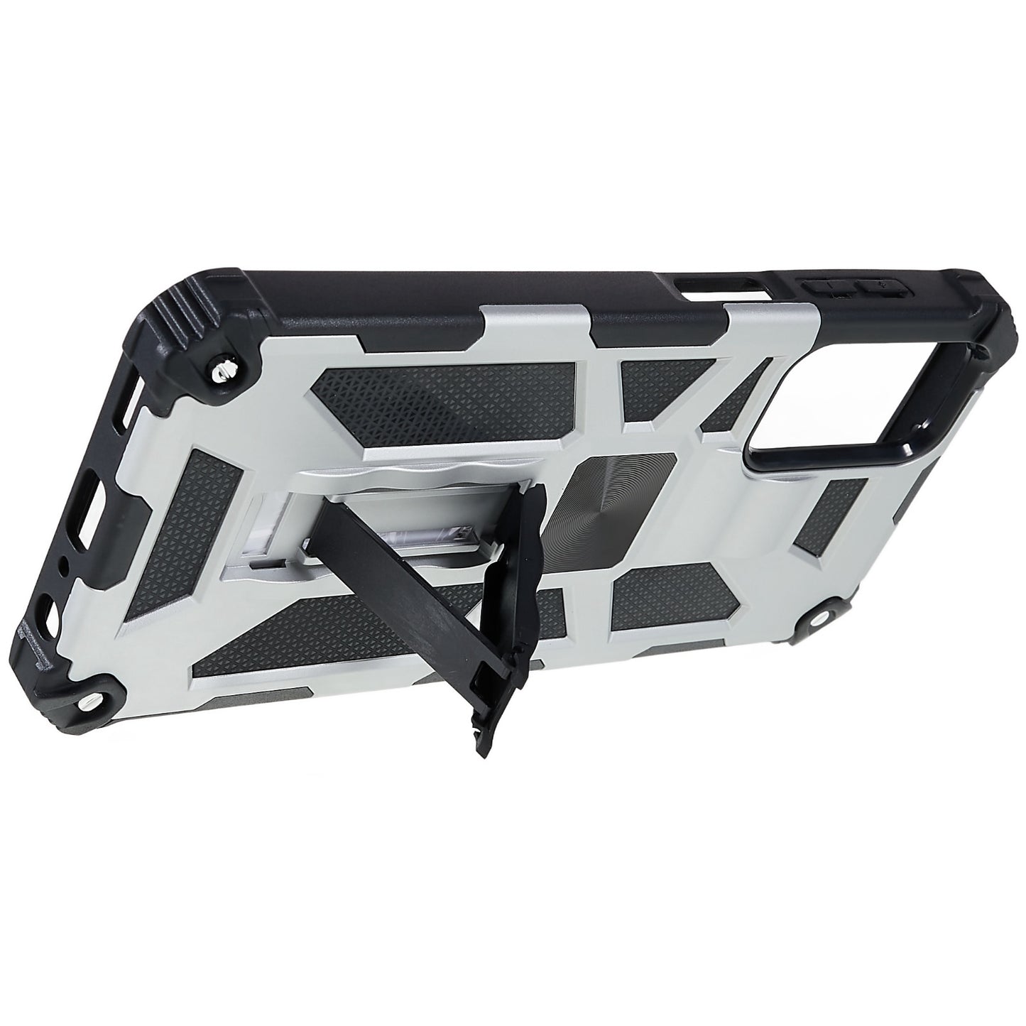 For Samsung Galaxy M23 5G / F23 5G / M13 4G Anti-wear Anti-shock PC and TPU Combo Armor Phone Case Kickstand Hybrid Protective Shell