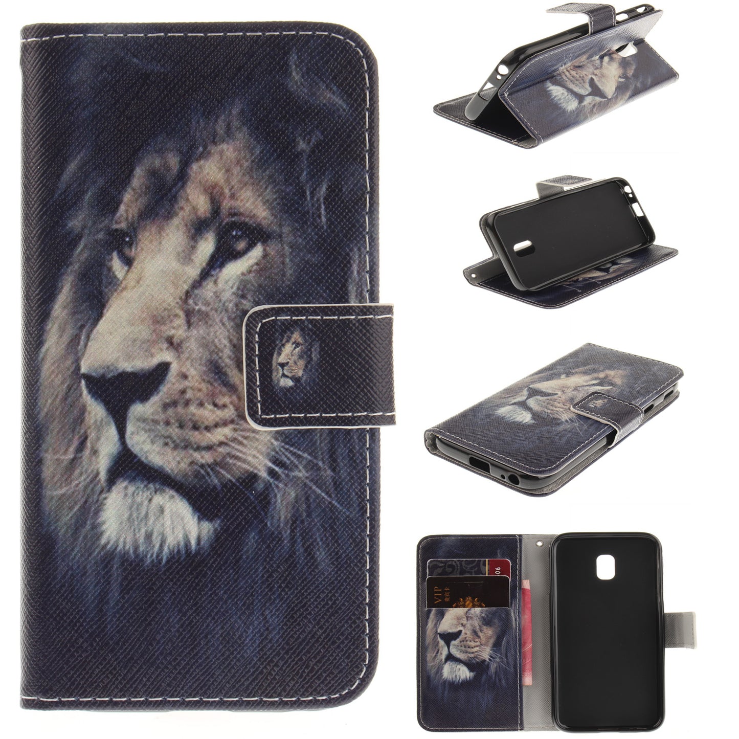 Pattern Printing Leather Wallet Stand Case for Samsung Galaxy J3 (2017) EU Version