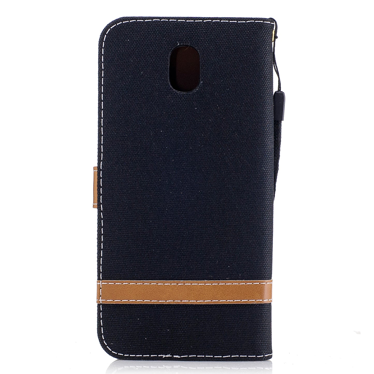 Two-tone Jean Cloth PU Leather Wallet Stand Case for Samsung Galaxy J5 (2017) J530 EU Version
