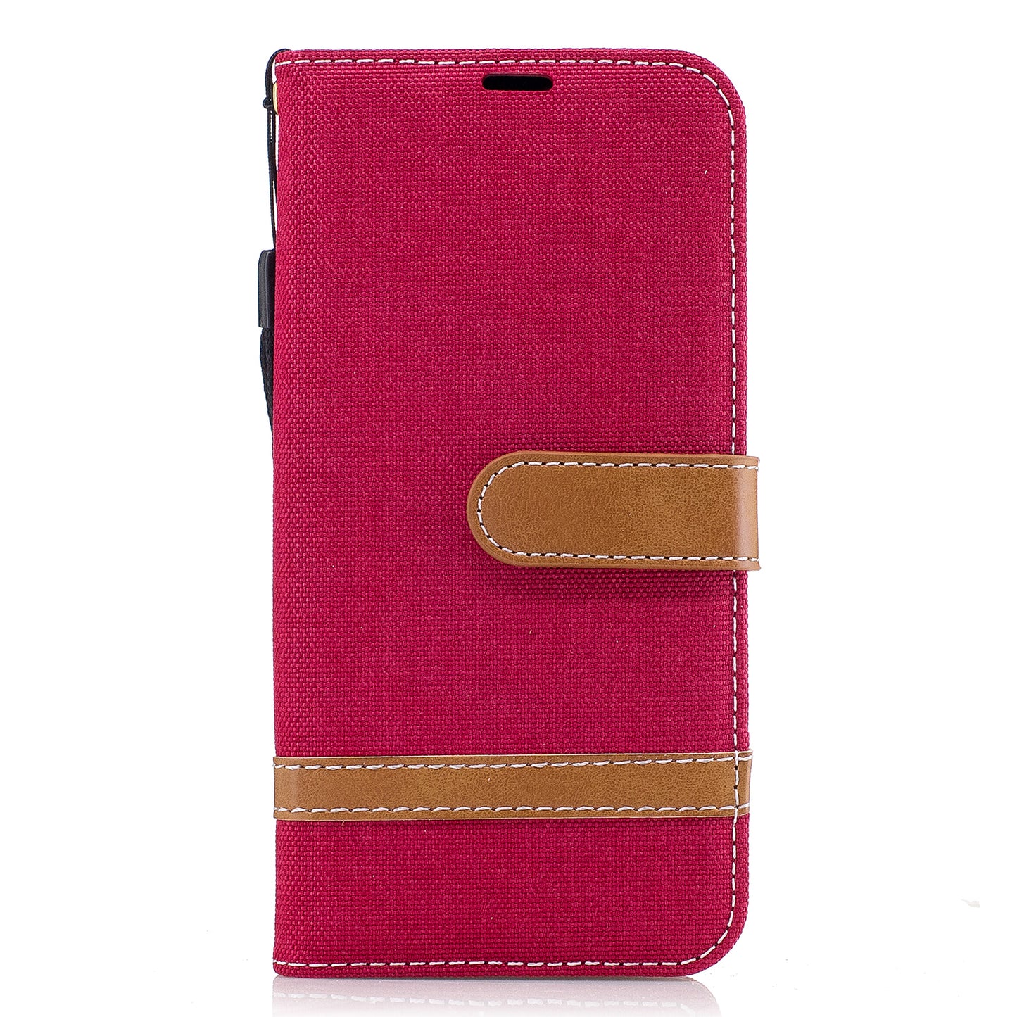 Two-tone Jean Cloth PU Leather Wallet Stand Case for Samsung Galaxy J5 (2017) J530 EU Version
