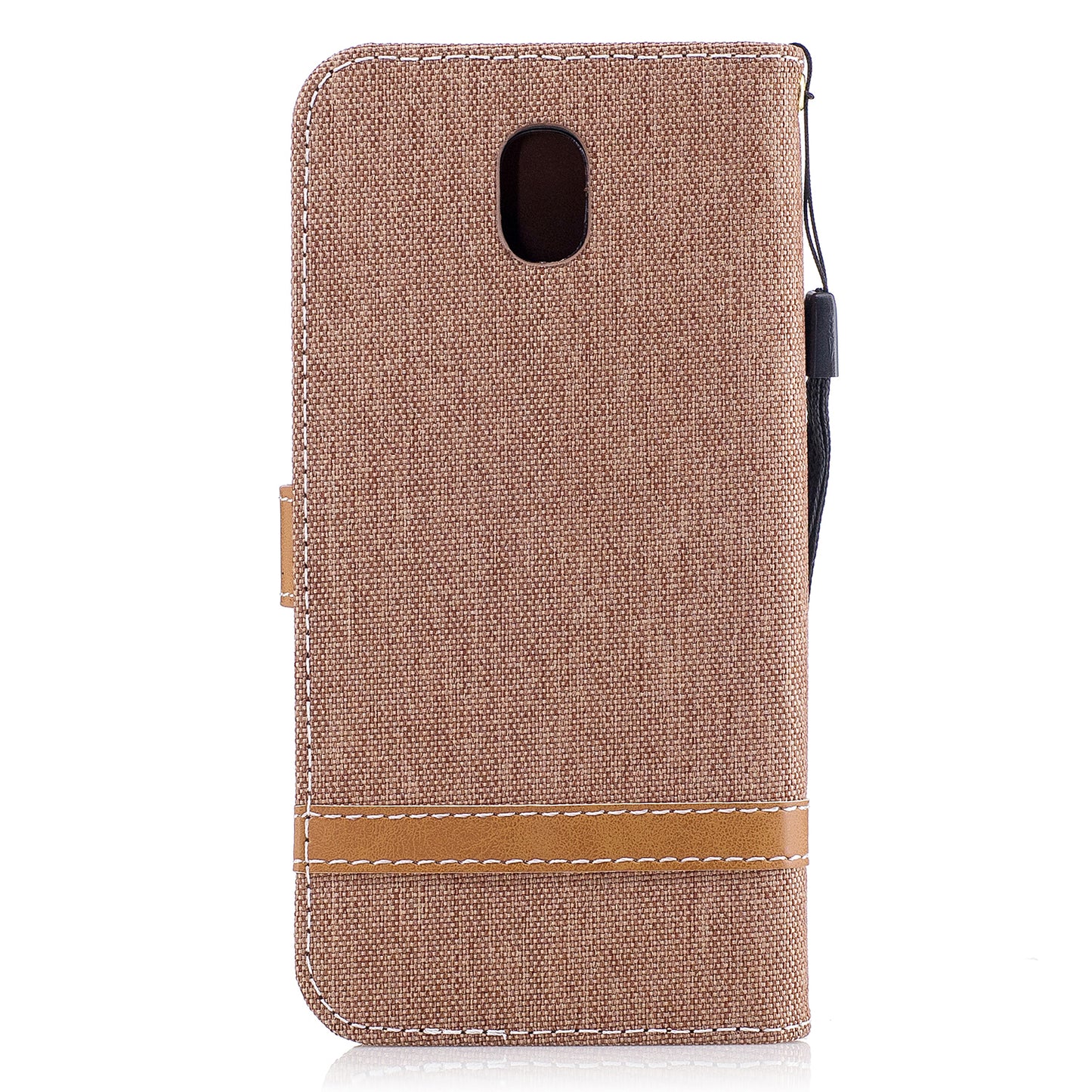 Two-tone Jean Cloth PU Leather Wallet Stand Case for Samsung Galaxy J5 (2017) J530 EU Version