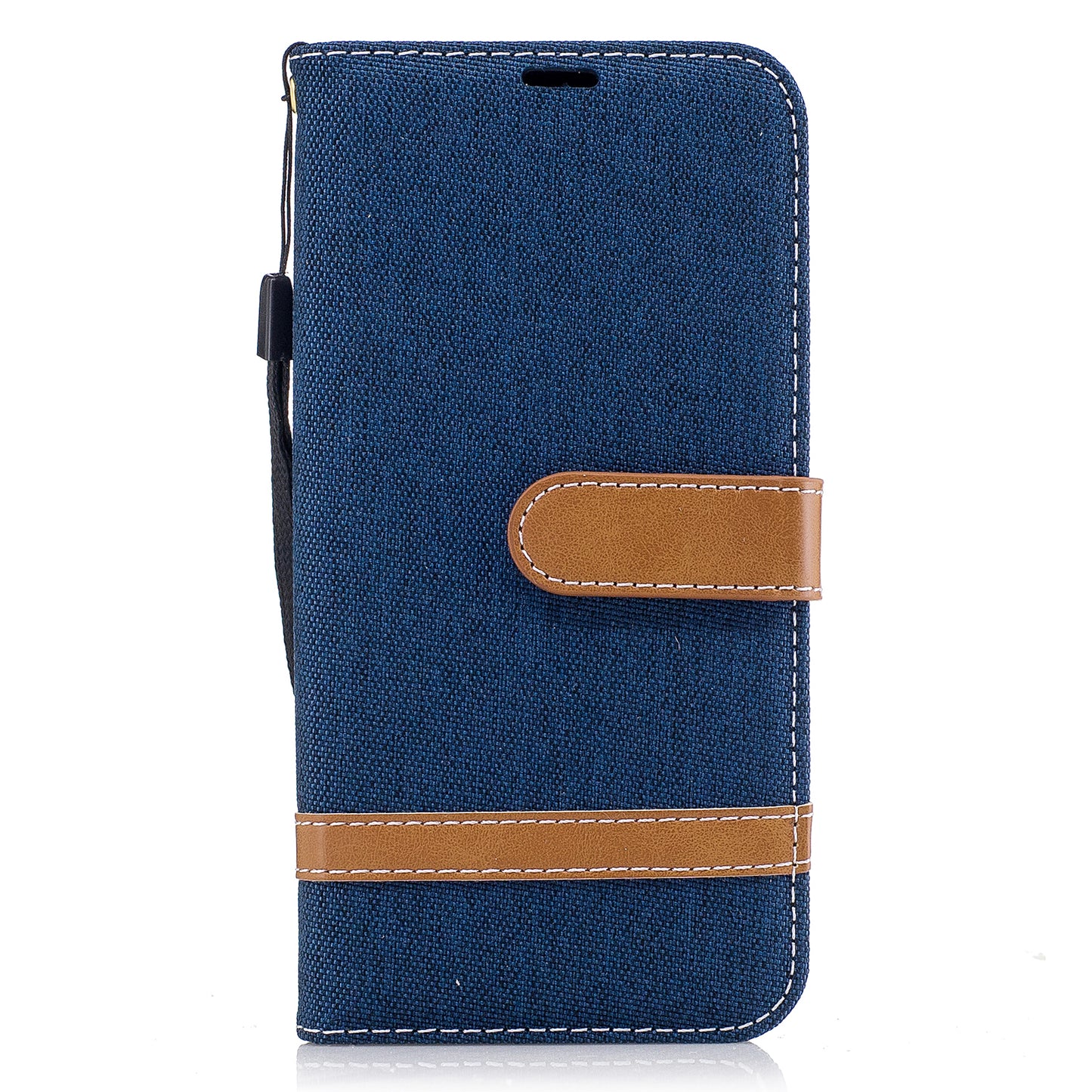 Two-tone Jean Cloth PU Leather Wallet Stand Case for Samsung Galaxy J5 (2017) J530 EU Version