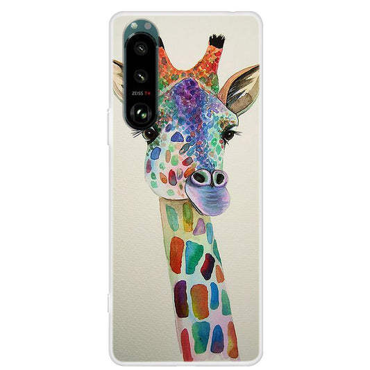 Full Protection Pattern Printing Flexible TPU Phone Cover Case for Sony Xperia 5 III 5G