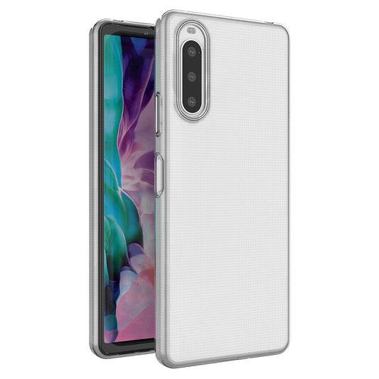 For Sony Xperia 10 IV Soft TPU Mobile Phone Case HD Transparent Ultra Slim Flexible Protective Phone Cover