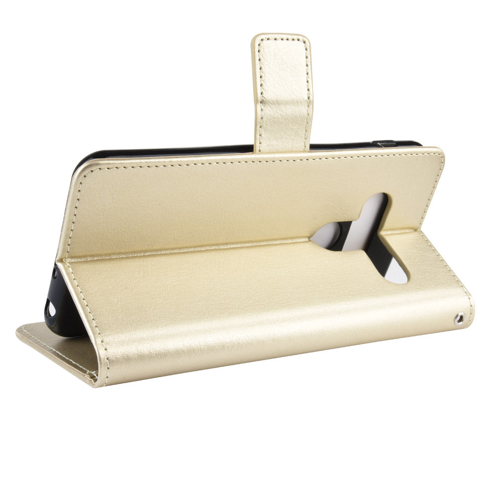 Crazy Horse Leather Wallet Case for LG G8s ThinQ