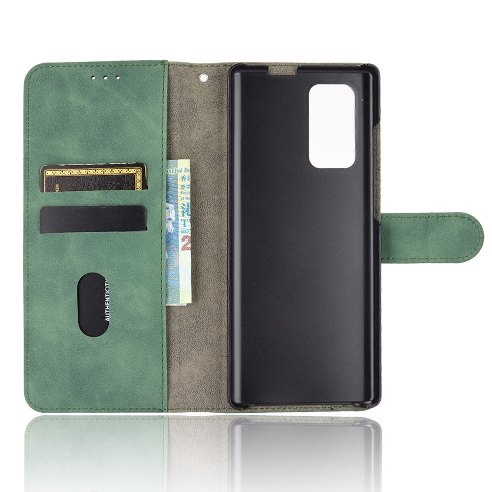 Skin-touch PU Leather Wallet Cell Phone Case for LG Wing 5G