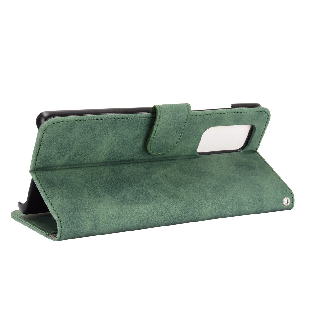 Skin-touch PU Leather Wallet Cell Phone Case for LG Wing 5G
