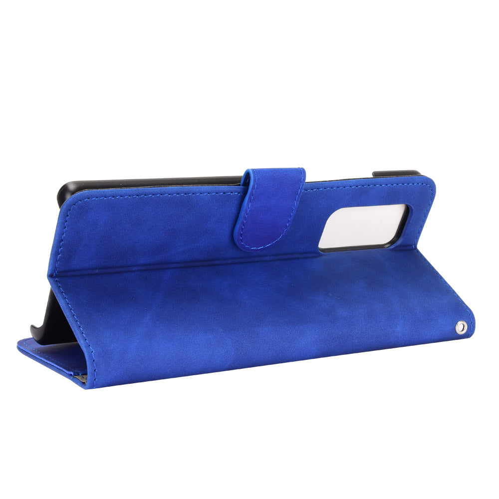 Skin-touch PU Leather Wallet Cell Phone Case for LG Wing 5G