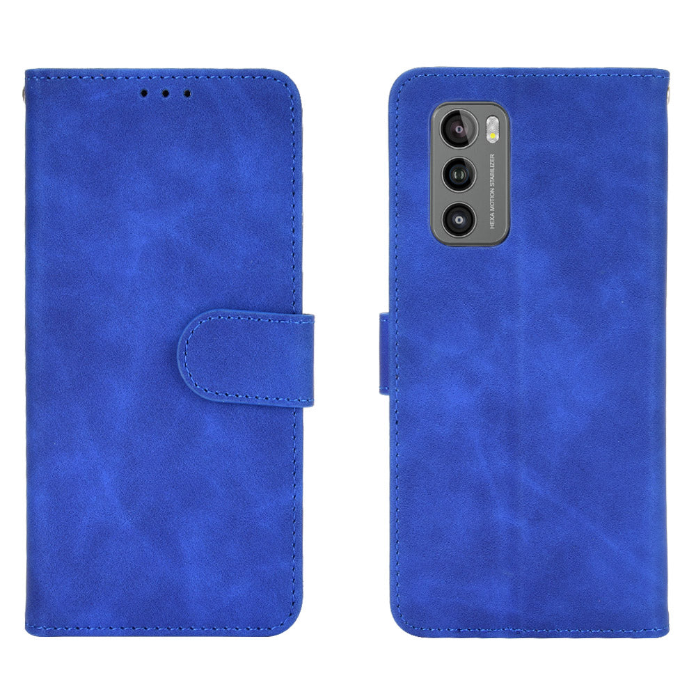 Skin-touch PU Leather Wallet Cell Phone Case for LG Wing 5G
