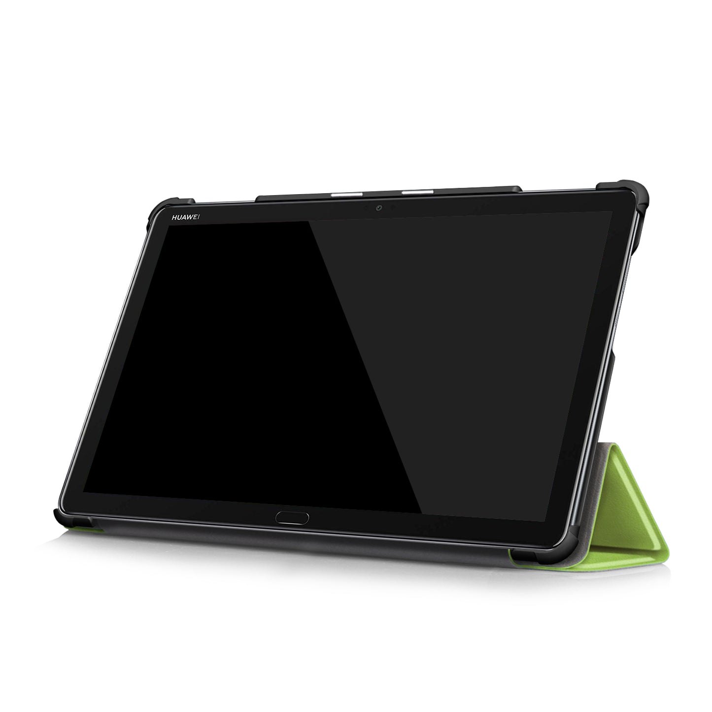 For Huawei Mediapad M5 Lite 10.1 Tri-fold Stand Auto-wake / sleep Smart Leather Case