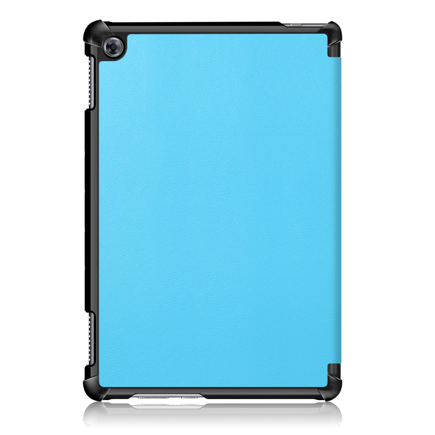 For Huawei Mediapad M5 Lite 10.1 Tri-fold Stand Auto-wake / sleep Smart Leather Case