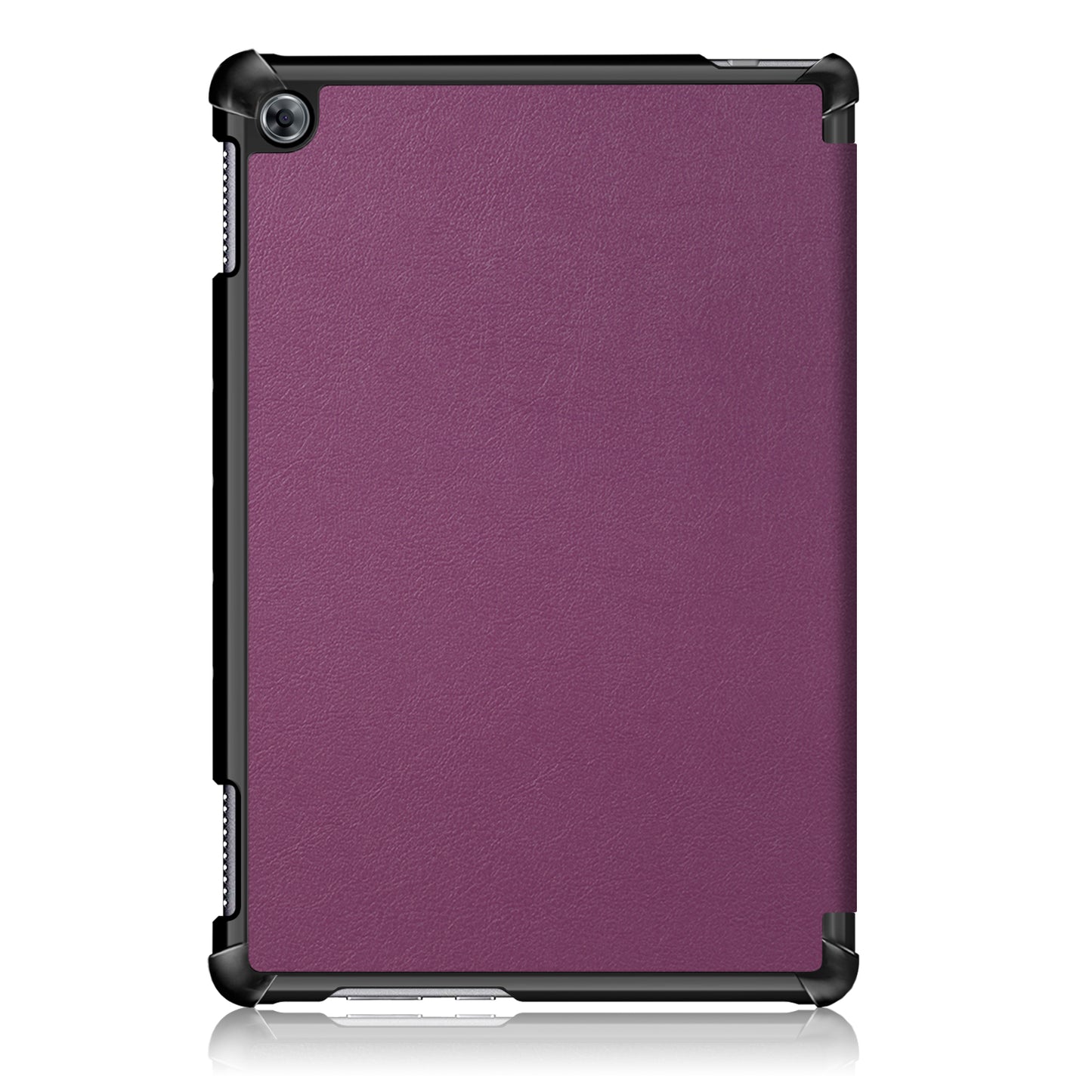 For Huawei Mediapad M5 Lite 10.1 Tri-fold Stand Auto-wake / sleep Smart Leather Case