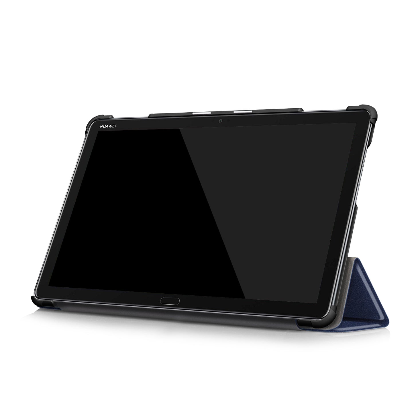 For Huawei Mediapad M5 Lite 10.1 Tri-fold Stand Auto-wake / sleep Smart Leather Case
