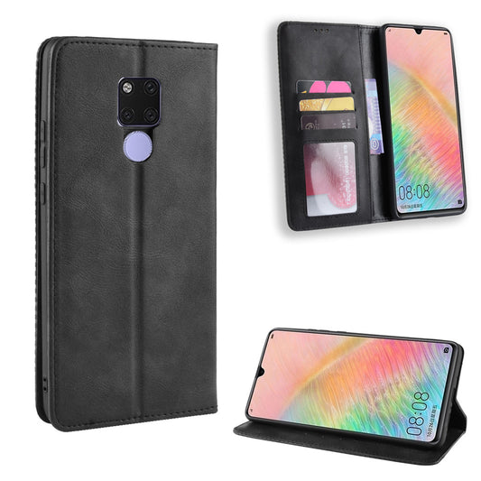 Vintage Style Leather Wallet Case for Huawei Mate 20 X