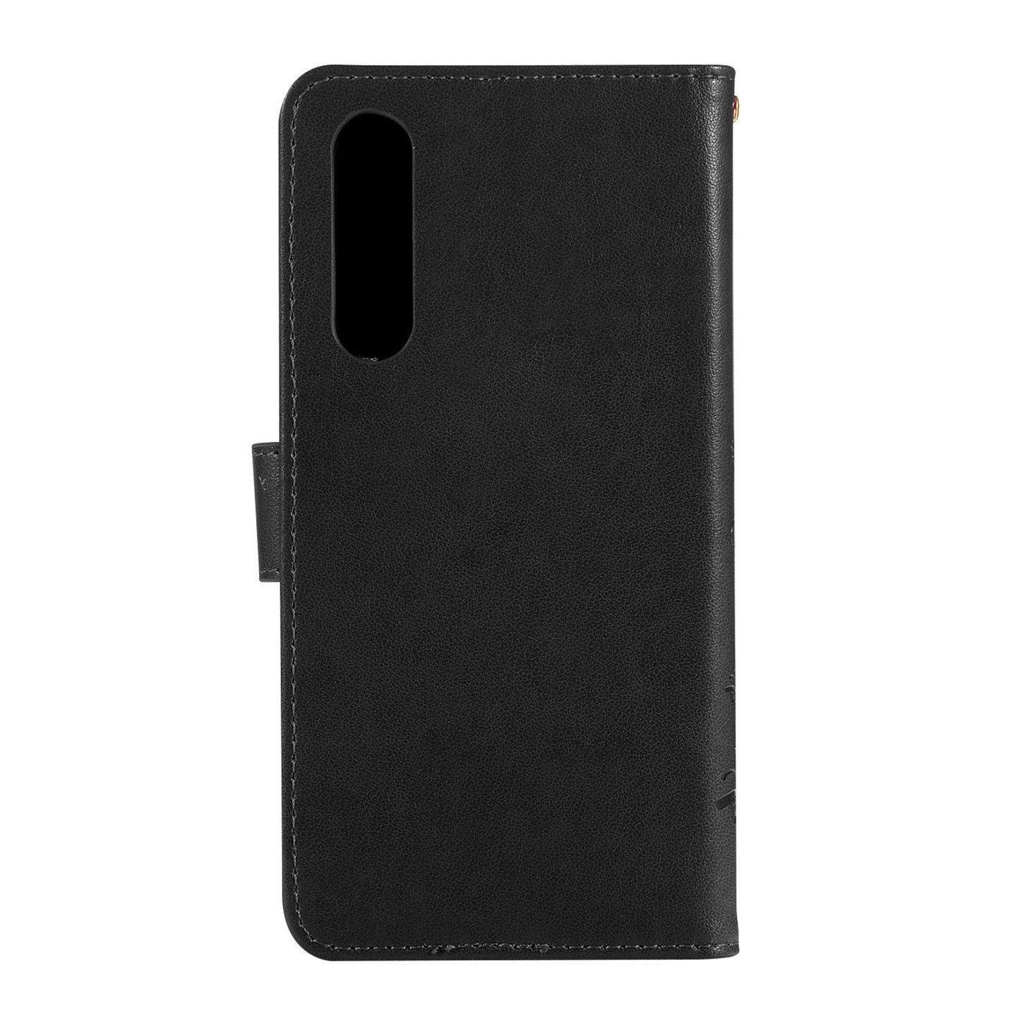 For Huawei P30 Imprint Butterfly Flower Leather Wallet Case with Strap