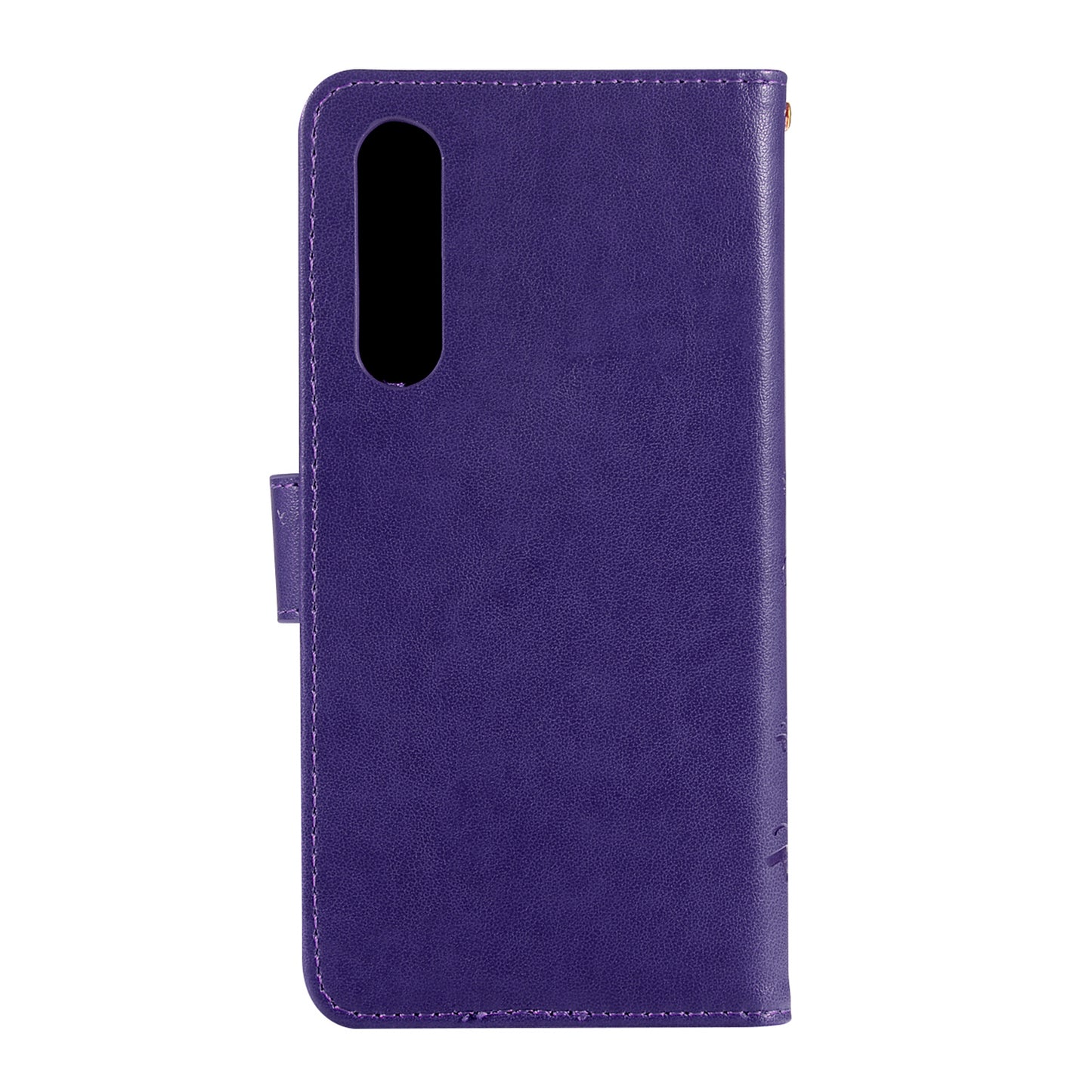 For Huawei P30 Imprint Butterfly Flower Leather Wallet Case with Strap