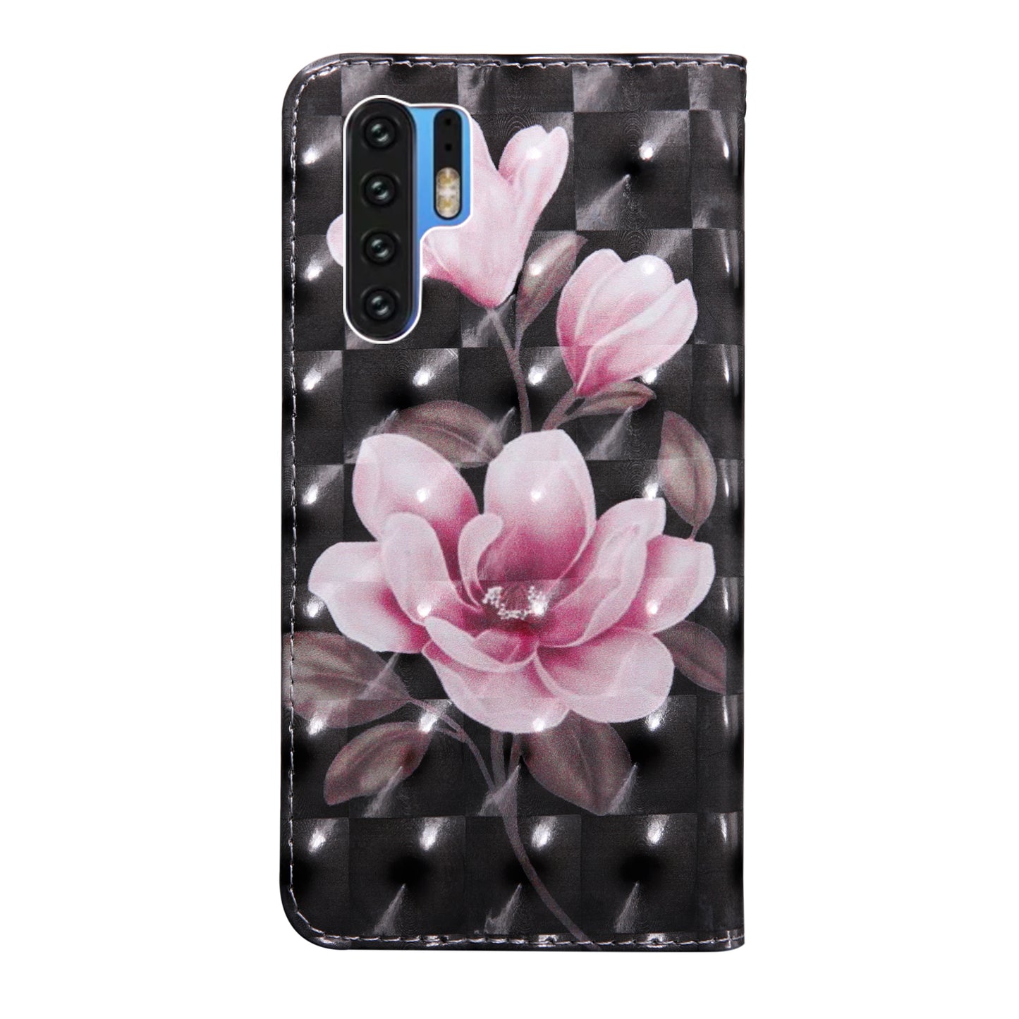 For Huawei P30 Pro Pattern Printing Light Spot Decor Leather Wallet Case
