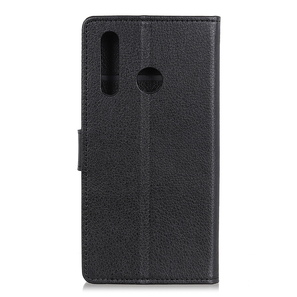 For Huawei P30 Lite Shockproof Phone Bag Covering Litchi Skin Wallet Leather Stand Case