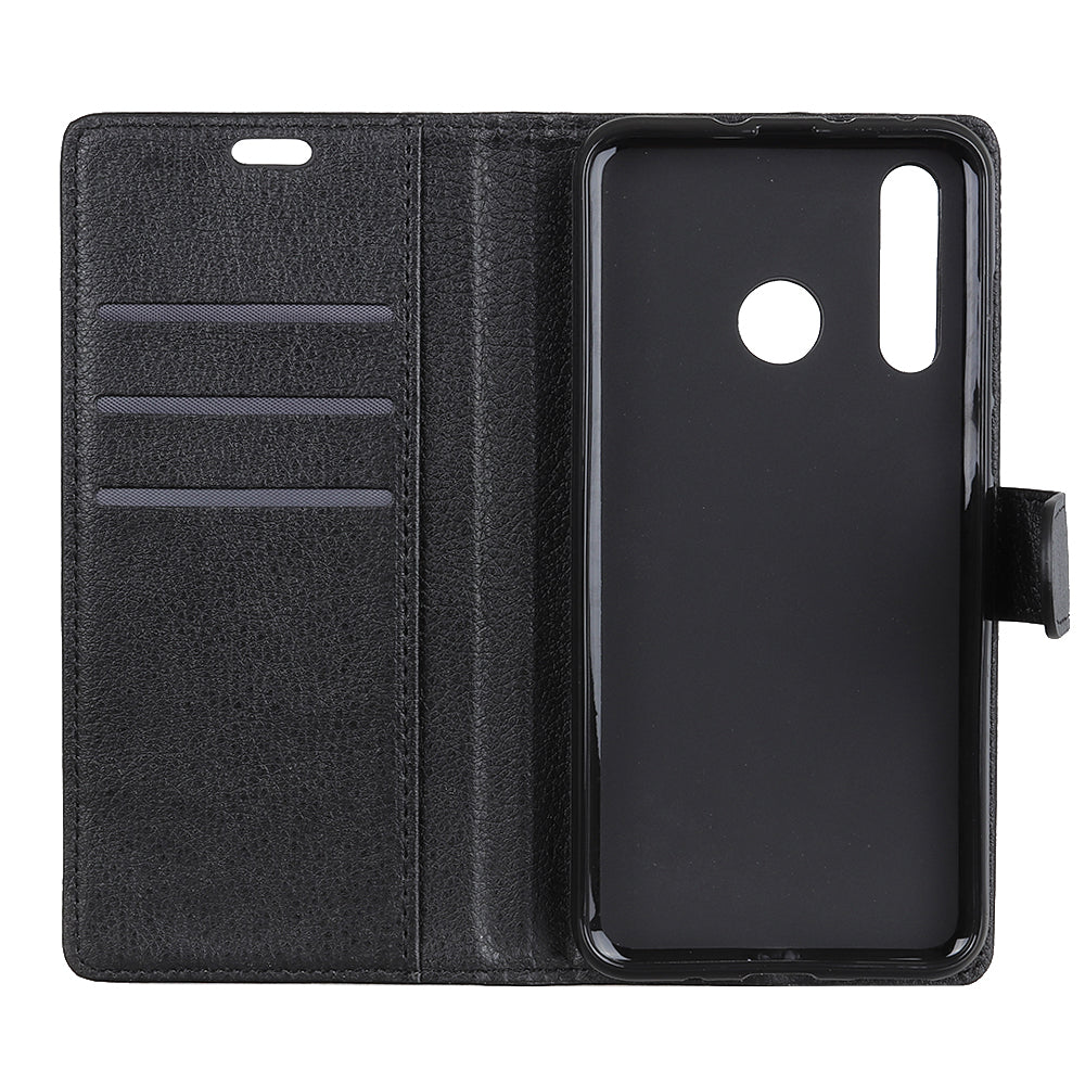 For Huawei P30 Lite Shockproof Phone Bag Covering Litchi Skin Wallet Leather Stand Case