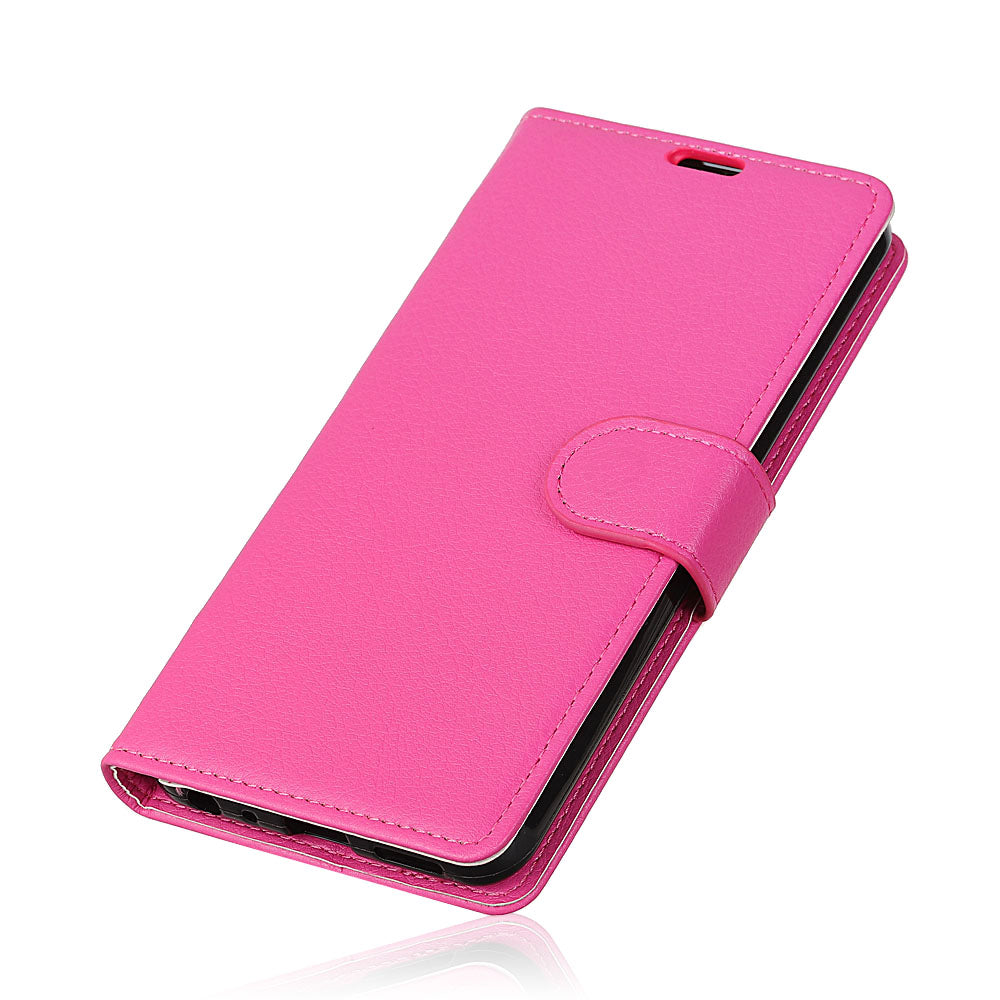 For Huawei P30 Lite Shockproof Phone Bag Covering Litchi Skin Wallet Leather Stand Case