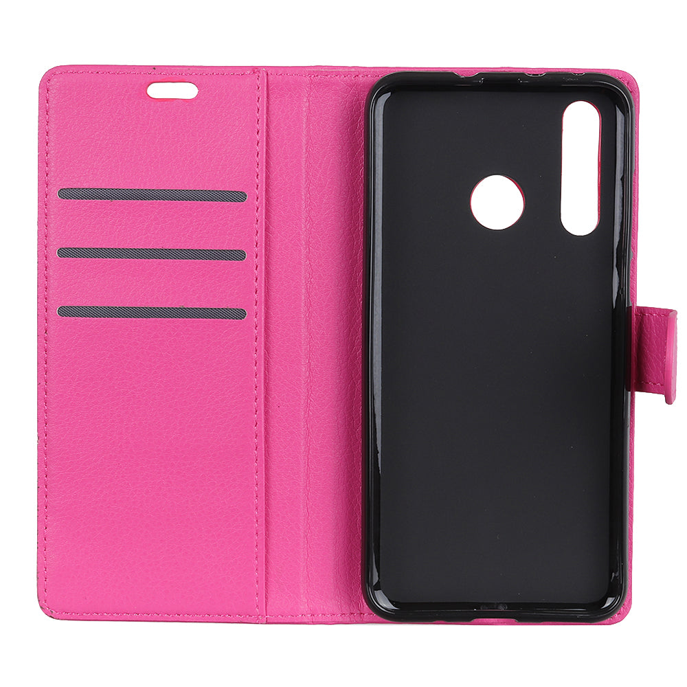 For Huawei P30 Lite Shockproof Phone Bag Covering Litchi Skin Wallet Leather Stand Case