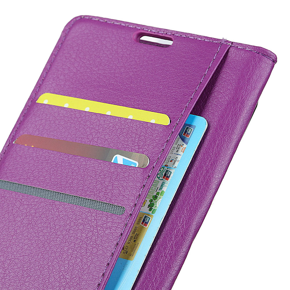 For Huawei P30 Lite Shockproof Phone Bag Covering Litchi Skin Wallet Leather Stand Case