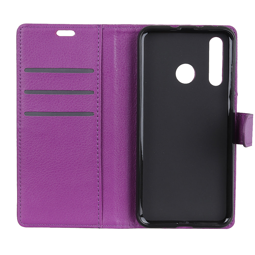For Huawei P30 Lite Shockproof Phone Bag Covering Litchi Skin Wallet Leather Stand Case