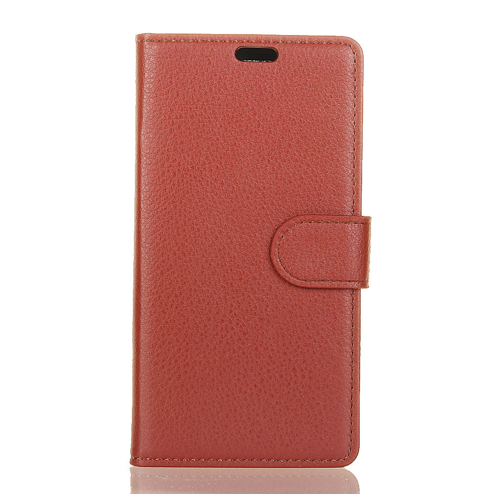 For Huawei P30 Lite Shockproof Phone Bag Covering Litchi Skin Wallet Leather Stand Case