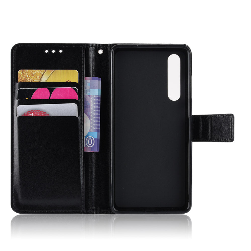 For Huawei P30 Crazy Horse Wallet Leather Cell Phone Cover