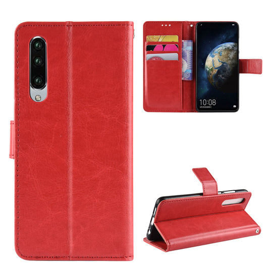 For Huawei P30 Crazy Horse Wallet Leather Cell Phone Cover