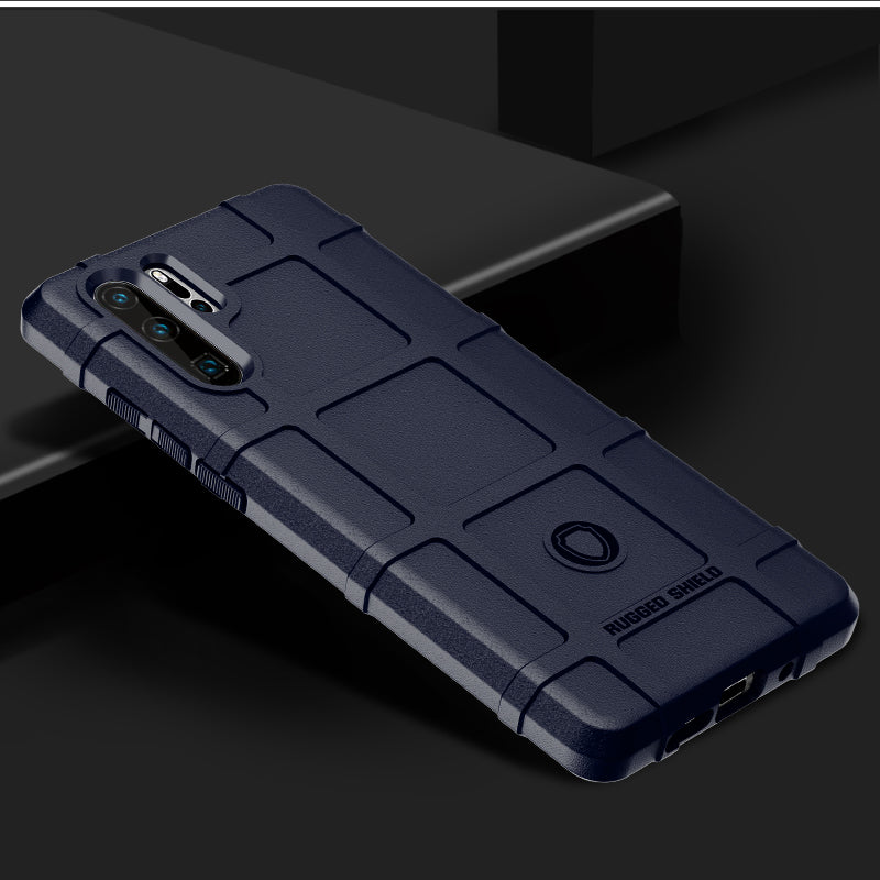 For Huawei P30 Pro Rugged Square Grid Texture TPU Protection Case