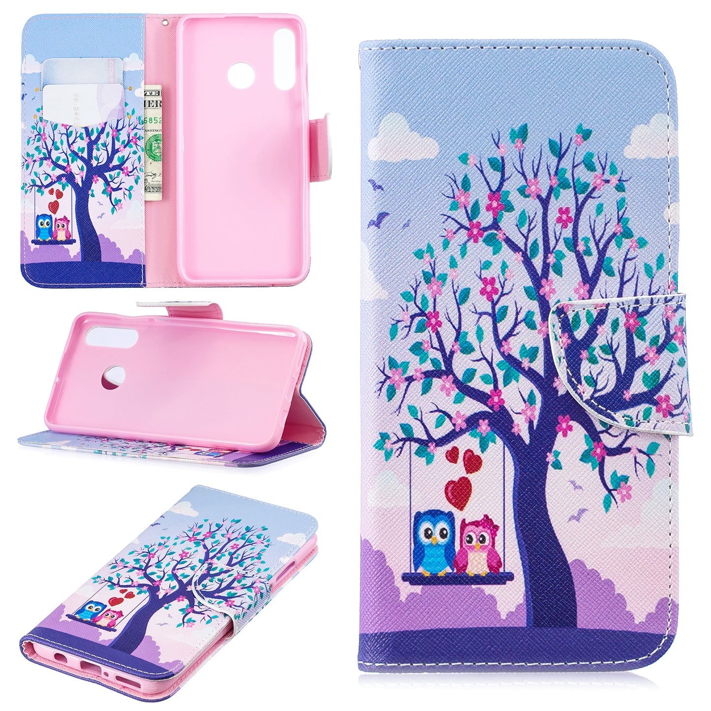 For Huawei P30 Lite Pattern Printing Leather Stand Wallet Case