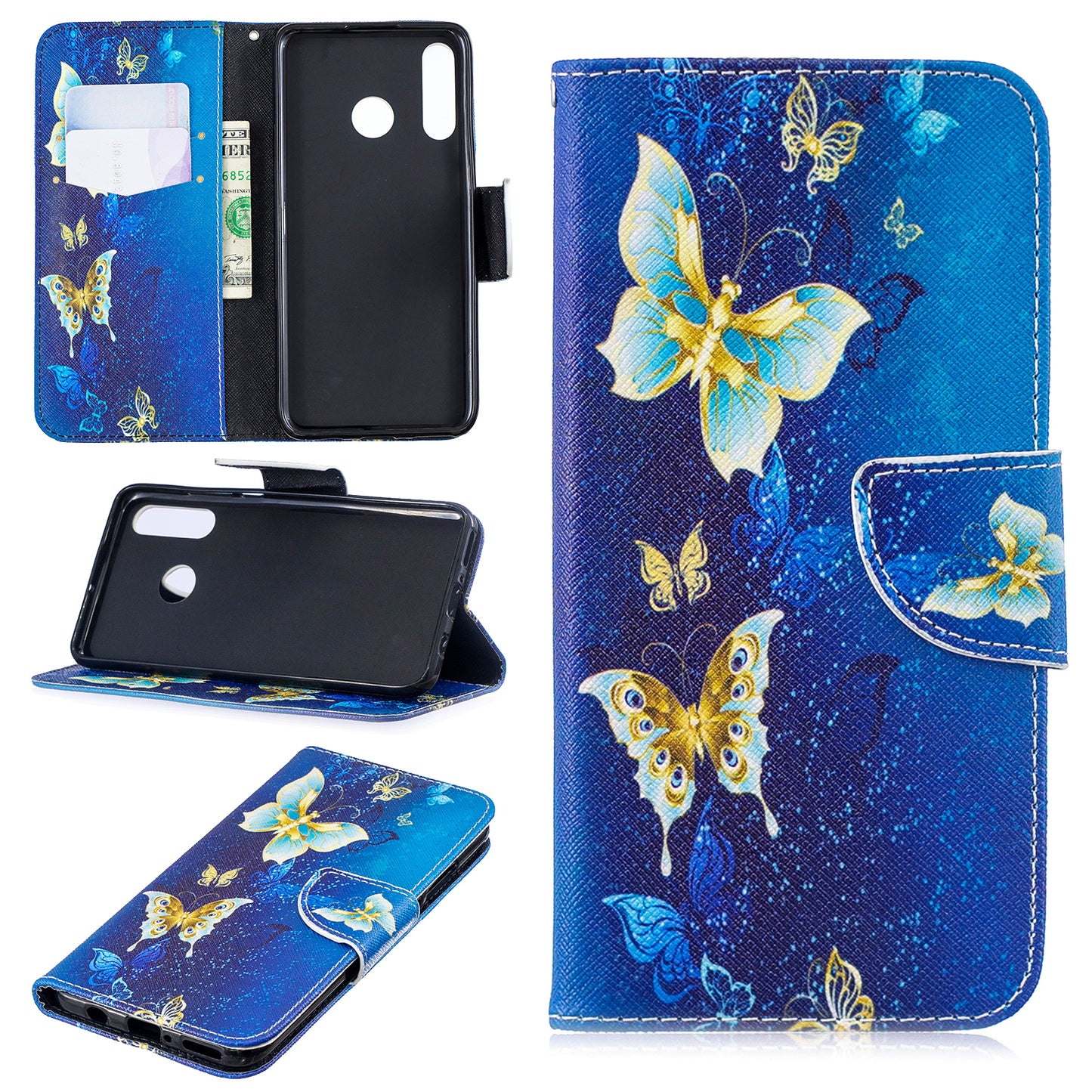 For Huawei P30 Lite Pattern Printing Leather Stand Wallet Case