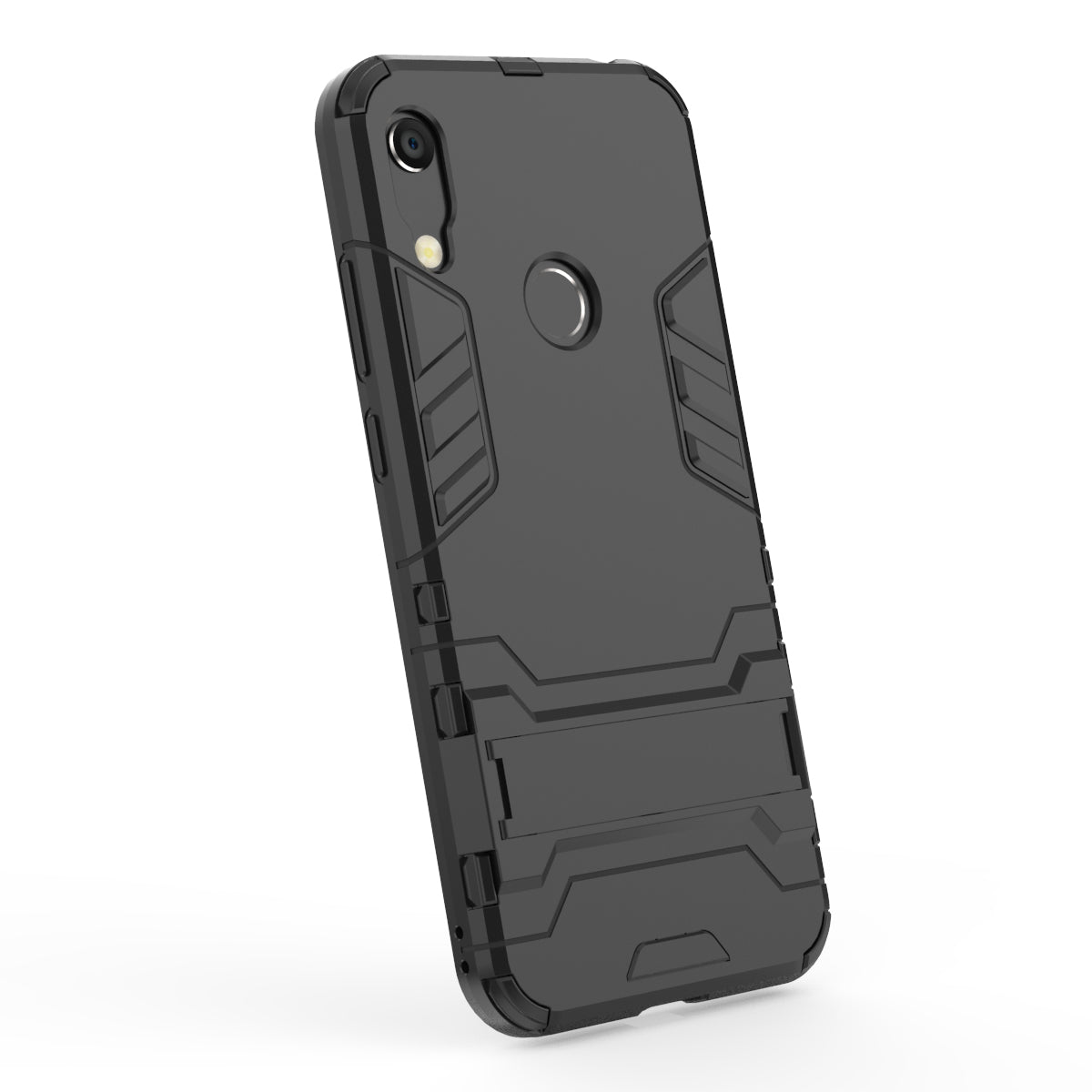 For Huawei Honor 8A / Y6 (2019, with Fingerprint Sensor) / Y6 Prime (2019) Cool Guard Kickstand PC + TPU Hybrid Phone Case