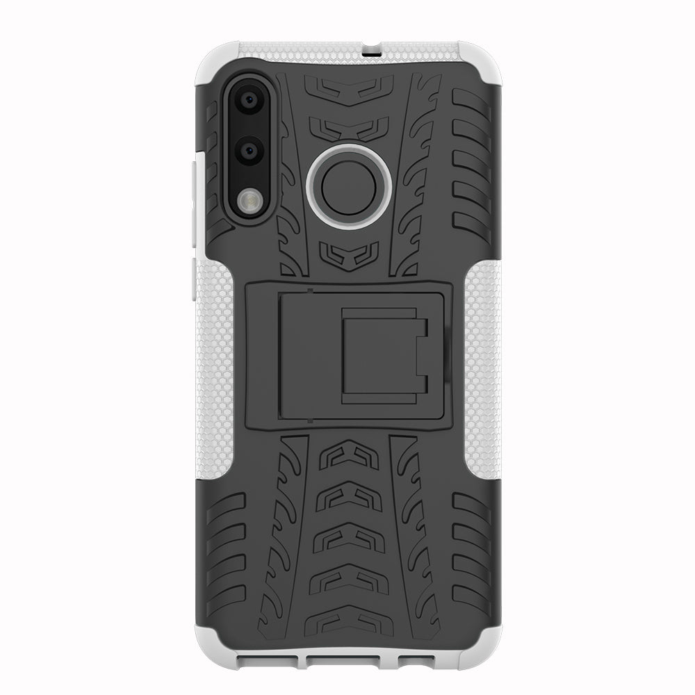 For Huawei P30 Lite Cool Tyre Kickstand PC + TPU Hybrid Protection Case Cover