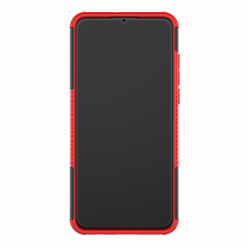 For Huawei P30 Lite Cool Tyre Kickstand PC + TPU Hybrid Protection Case Cover