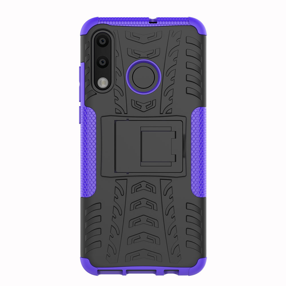 For Huawei P30 Lite Cool Tyre Kickstand PC + TPU Hybrid Protection Case Cover