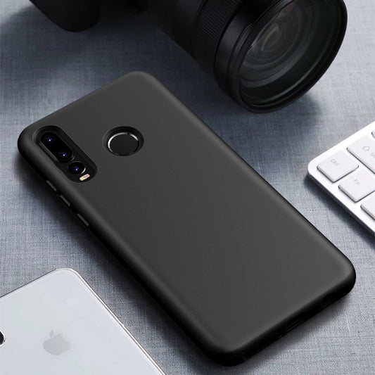 For Huawei P30 Lite / nova 4e / P30 Lite New Edition Starry Sky Series Eco-Friendly Degradable Case Smooth Tough Wheat Straw + TPU Matte Phone Cover