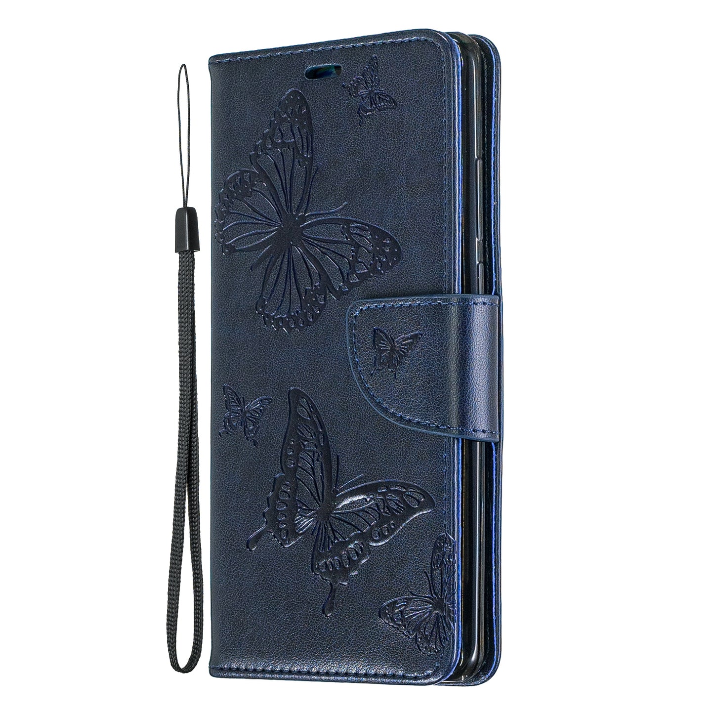 For Huawei P30 Pro PU Leather Imprint Butterflies Phone Case