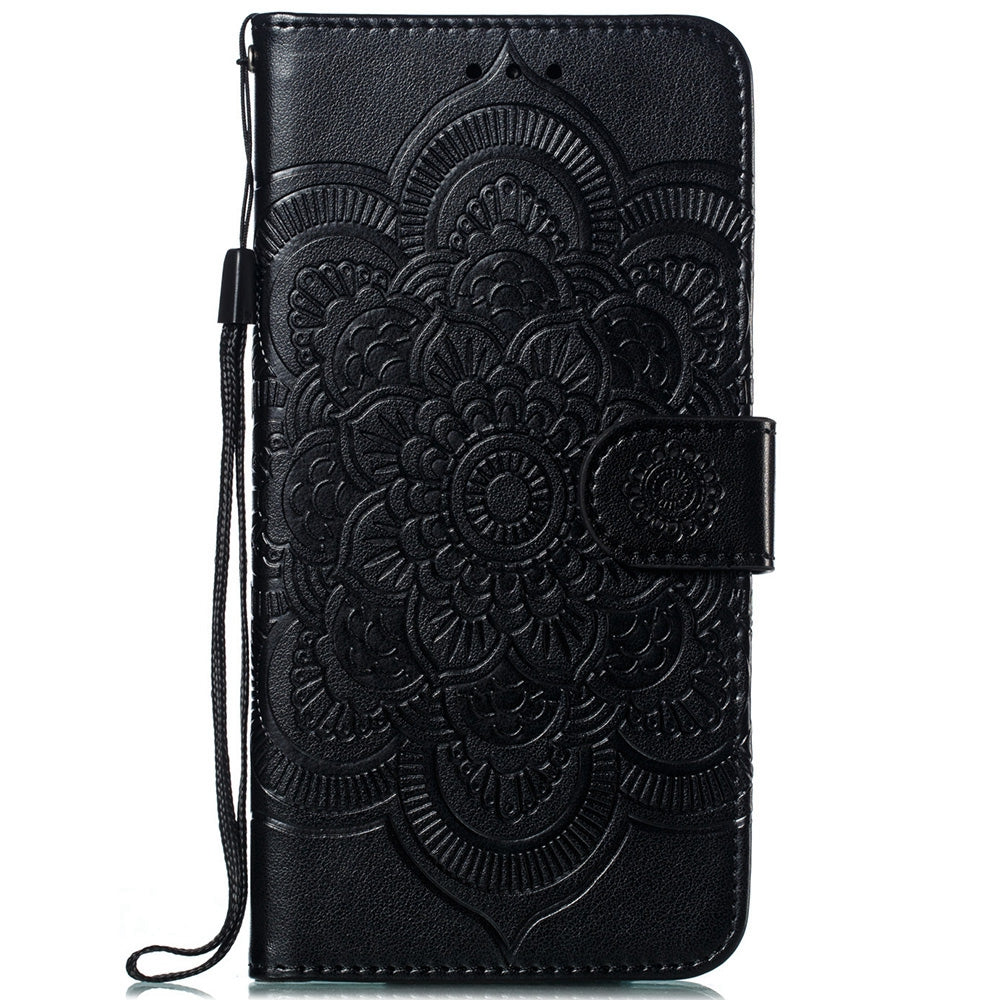 For Huawei P30 Lite/nova 4e/P30 lite New Edition Imprint Mandala Flower Phone Cover Case Leather Wallet