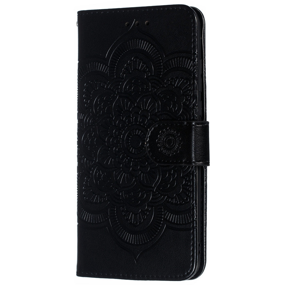 For Huawei P30 Lite/nova 4e/P30 lite New Edition Imprint Mandala Flower Phone Cover Case Leather Wallet
