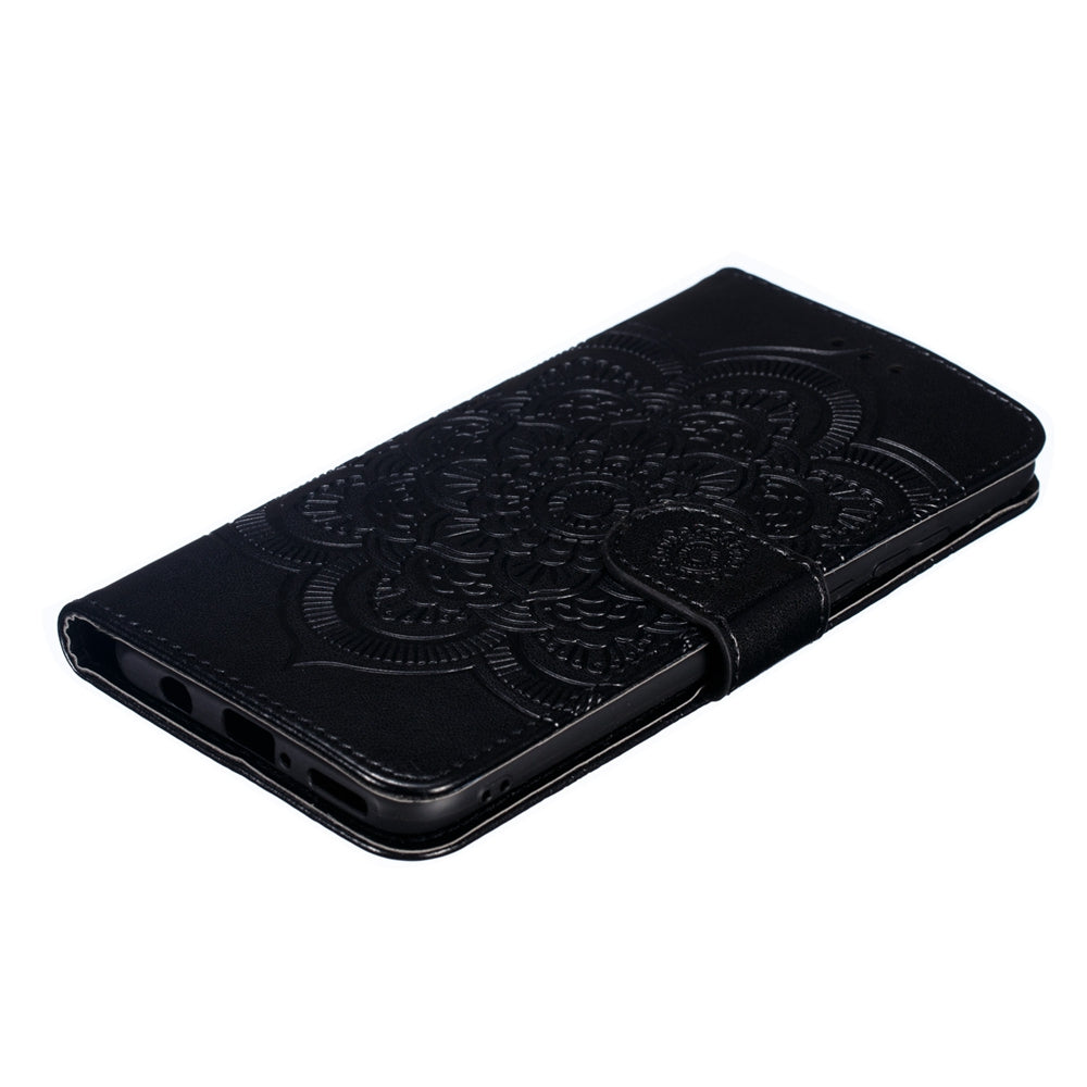 For Huawei P30 Lite/nova 4e/P30 lite New Edition Imprint Mandala Flower Phone Cover Case Leather Wallet