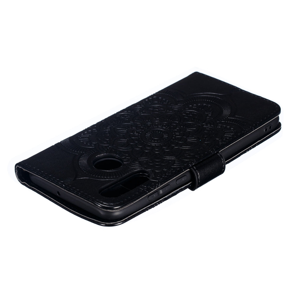 For Huawei P30 Lite/nova 4e/P30 lite New Edition Imprint Mandala Flower Phone Cover Case Leather Wallet