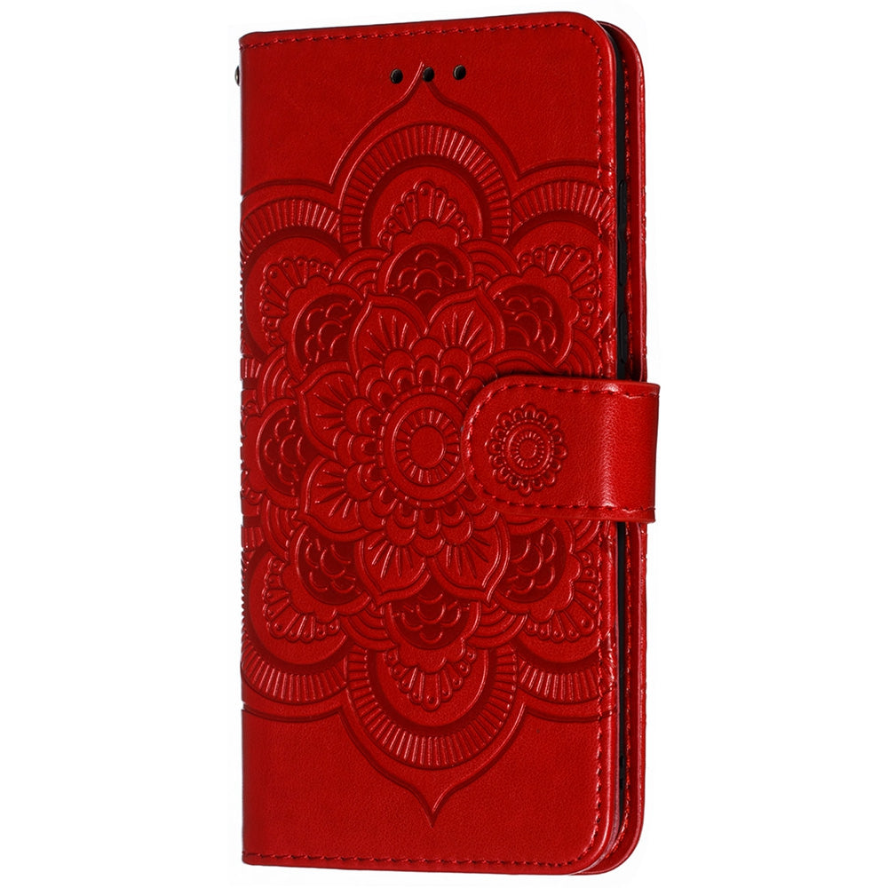For Huawei P30 Lite/nova 4e/P30 lite New Edition Imprint Mandala Flower Phone Cover Case Leather Wallet