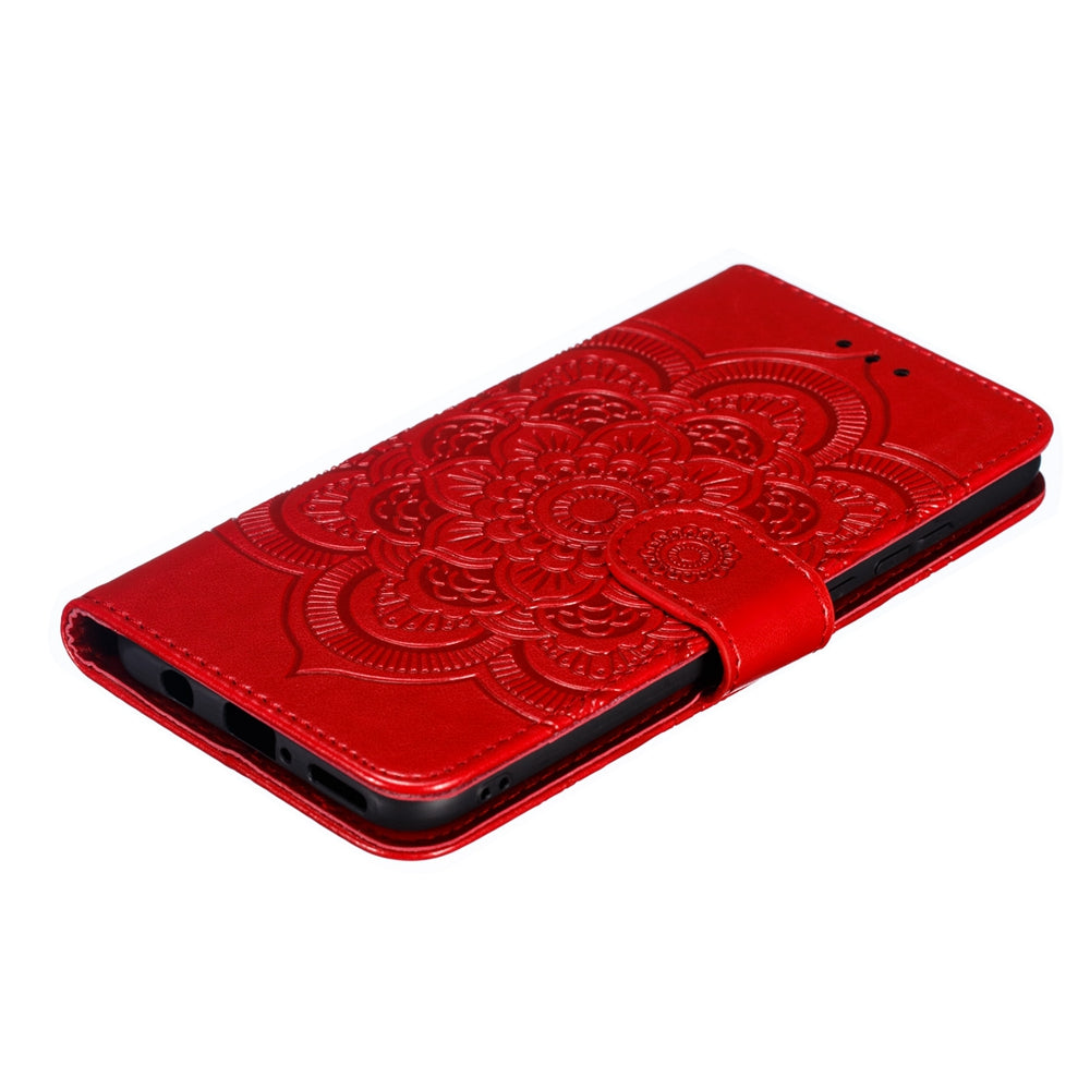 For Huawei P30 Lite/nova 4e/P30 lite New Edition Imprint Mandala Flower Phone Cover Case Leather Wallet