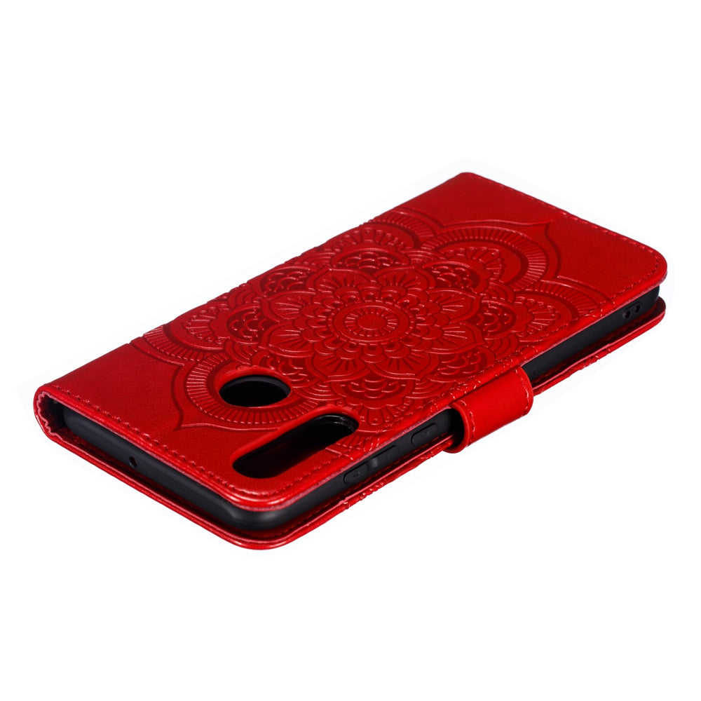 For Huawei P30 Lite/nova 4e/P30 lite New Edition Imprint Mandala Flower Phone Cover Case Leather Wallet
